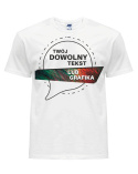 Koszulka T-SHIRT PREMIUM 190 możliwy nadruk full color | Biały
