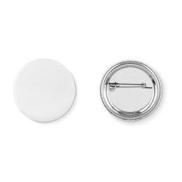 Przypinka button -mała srebrny mat